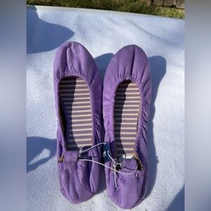 Old Navy Purple Scrunch Ballet Flats